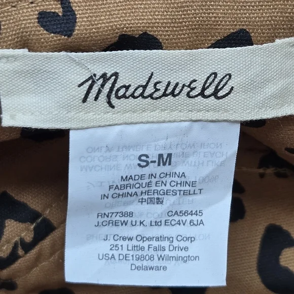 MADEWELL TERRA COTTA TAN 100% COTTON BUCKET HAT WOMEN SIZE SMALL MEDIUM AUTUMN - Picture 8 of 12